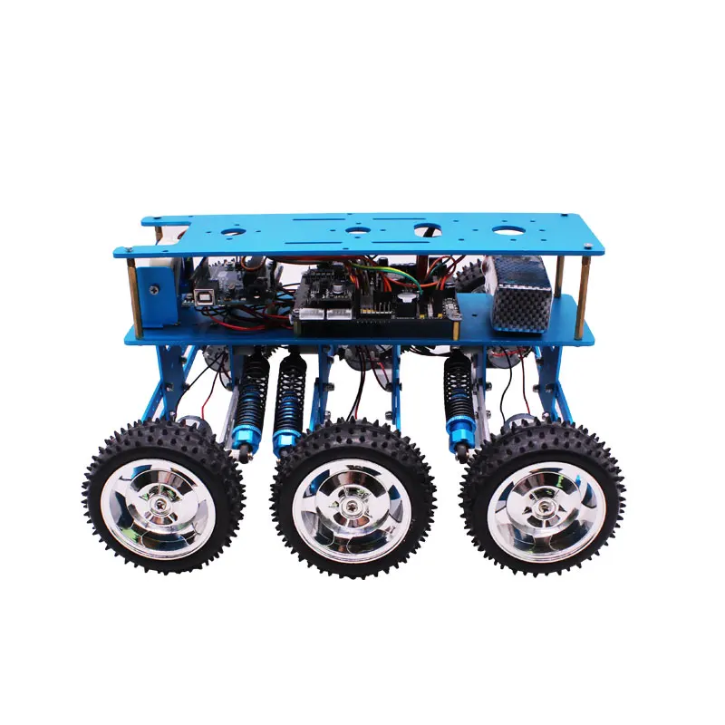 Arduino 6WD внедорожный робот набор поисково-спасательный умный автомобиль шасси платформа 6 Привод алюминиевая рама