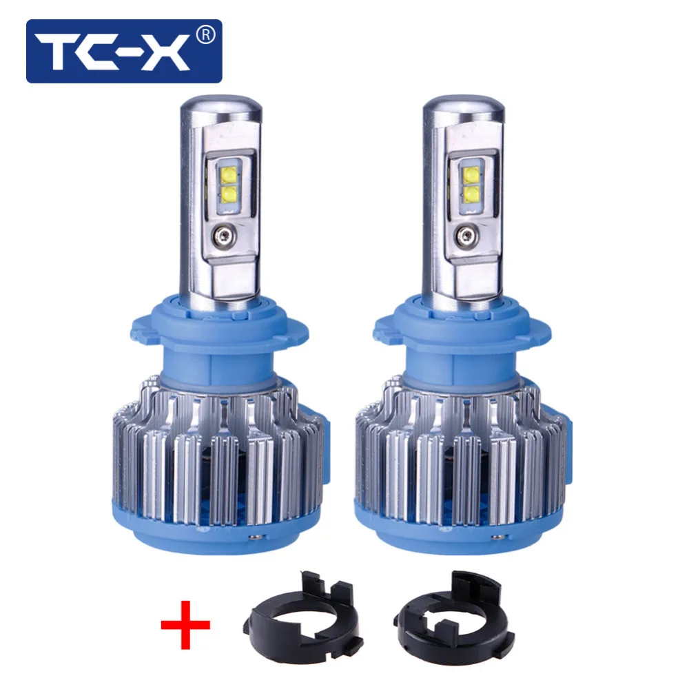 

TC-X LED Headlights H7 Bulb With Adapter Holder For Kia K3/New Carens/Rio 2017/S8 SONATA with reflector All in One Car LED Lamp