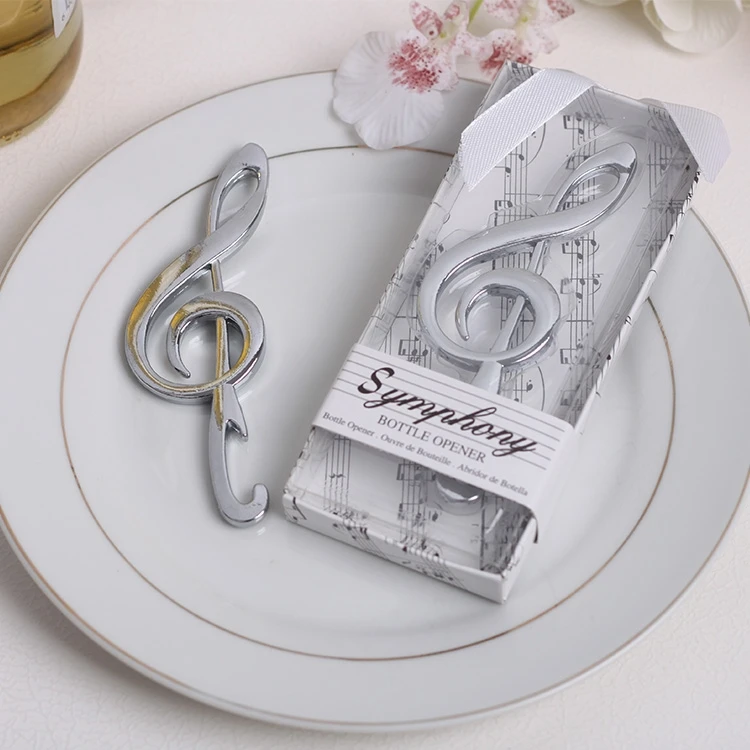 DHL бесплатная доставка уникальные свадебные сувениры Симфония хром открывалка