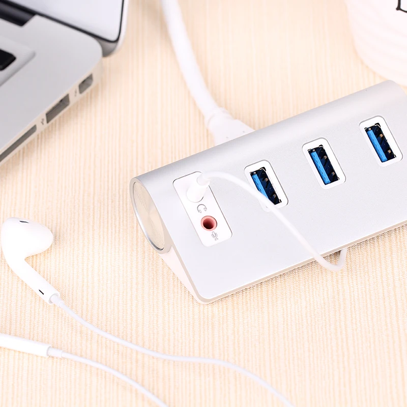 USB разветвитель Acasis HS0047 из алюминиевого сплава высокоскоростной концентратор 2 0 3