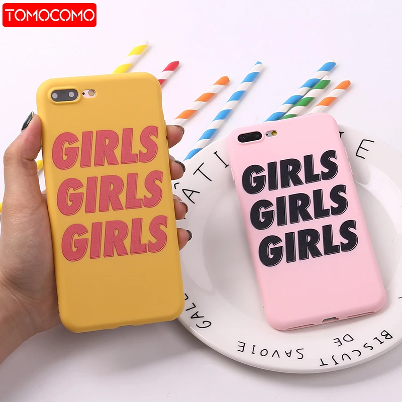 Модный Милый Мягкий ТПУ силиконовый матовый чехол для девочек Fundas iPhone 12 11 Pro 6 6S 8