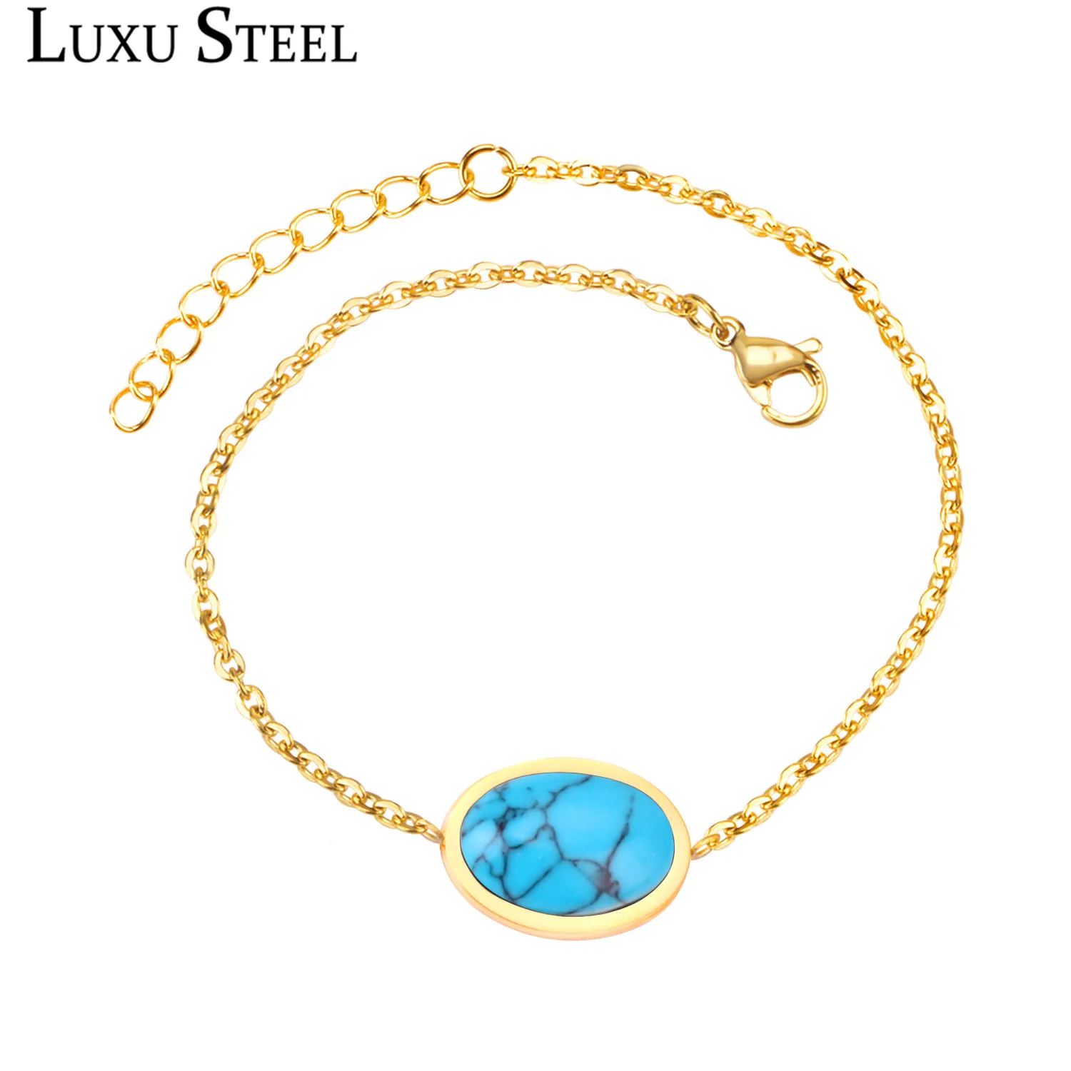LUXUSTEEL новый 20 см 3 удлинитель цепи браслеты женский подарок