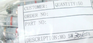 5W 330K 5W330K Carbon Film Resistor 5% 50pcs/LOT Free shipping