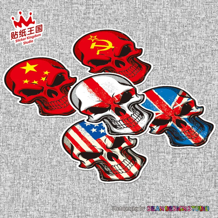 США американский UK Англия СССР Китай (материк) флаг наклейка на шлем мото Авто