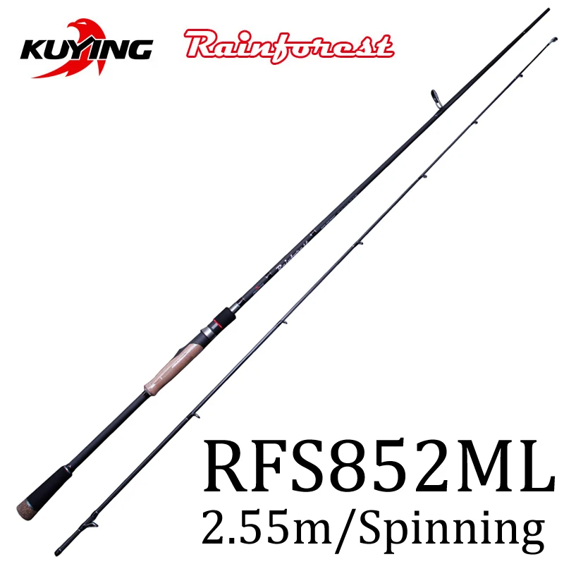 RFS852ML KUYING, тропический лес, 2,28 м, 2,4 м, 2,55 м, японский карбоновый спиннинг, литье, удочка, приманка, рыбный полюс, средний, быстрый, жесткий, мягкий - Цвет: RFS852ML