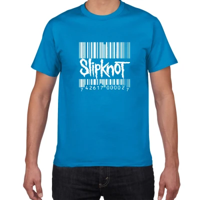 W344 diamond blue Новая волна американского тяжелого металла Slipknot Футболка мужская металлическая лента хлопок футболка хип хоп Уличная крутая мужская одежда - Цвет: W344 diamond blue