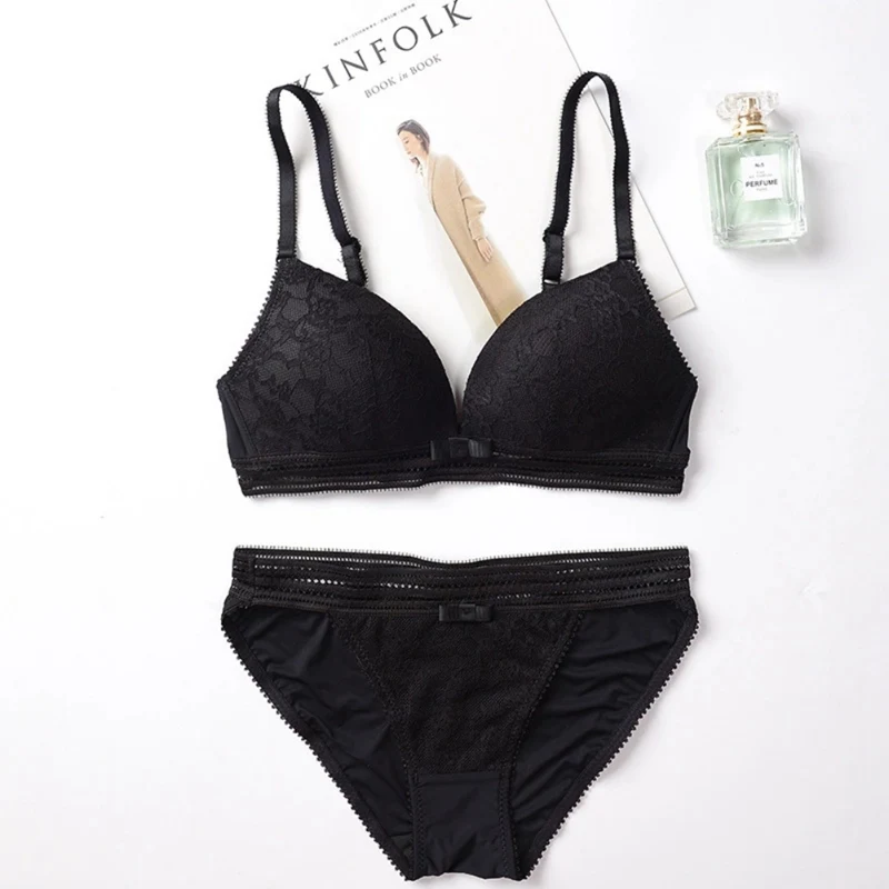Женский комплект нижнего белья с вышивкой пуш ап сексуальное кружевное нижнее