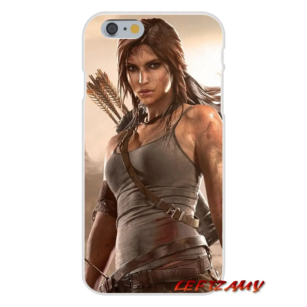 Tomb Raider 2018 Lara Croft для iPhone X XR XS MAX 4 4s 5 5S 5C SE 6 S 7 8 Plus Аксессуары чехлы