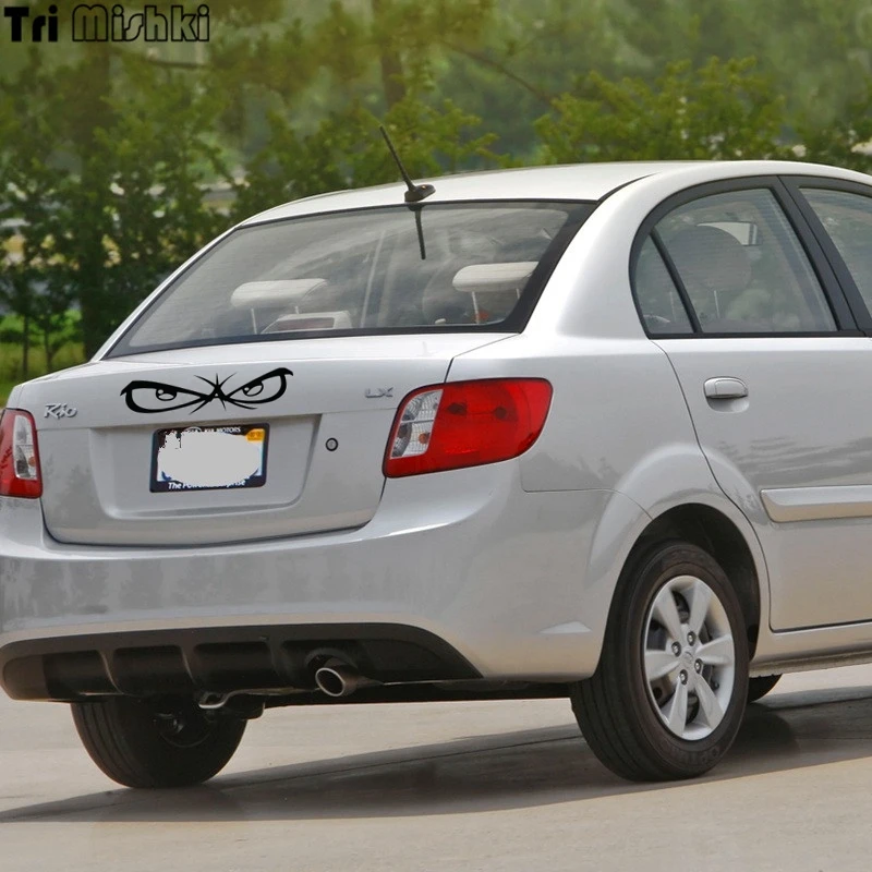 Tri Mishki HZX494 6*26.4см без страха глаза наклейки на авто автомобиль наклейка