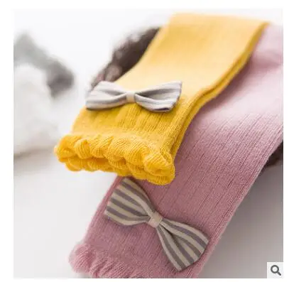 Коллекция 2017 года весенне осенние детские носки с бантиком для девочек