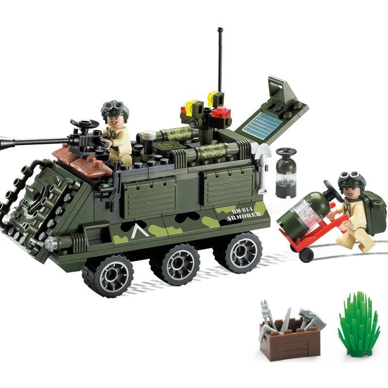 Models building toy 814 167Pcs Military Army Truck Panzer Building Blocks compatible with lego military toys &amp hobbies | Игрушки и