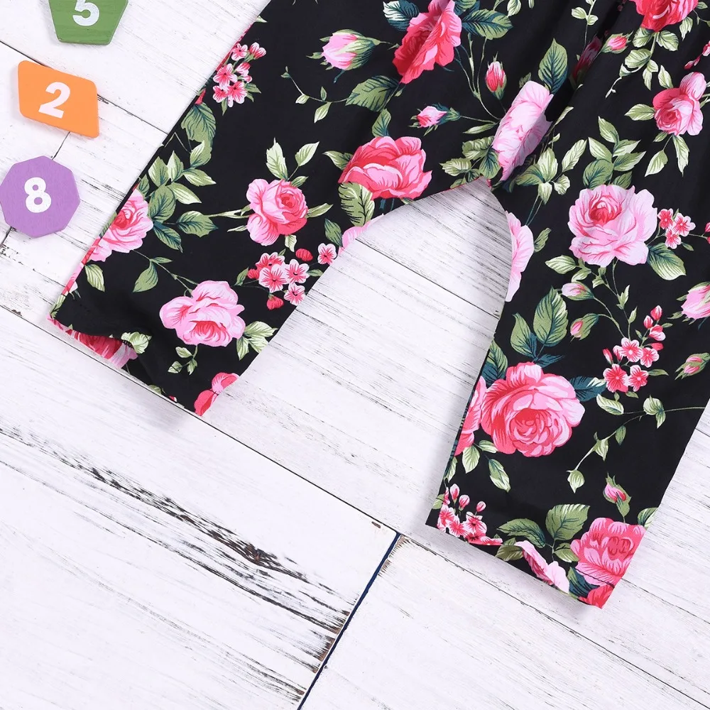 Летний комбинезон с открытой спиной и оборками для новорожденных девочек