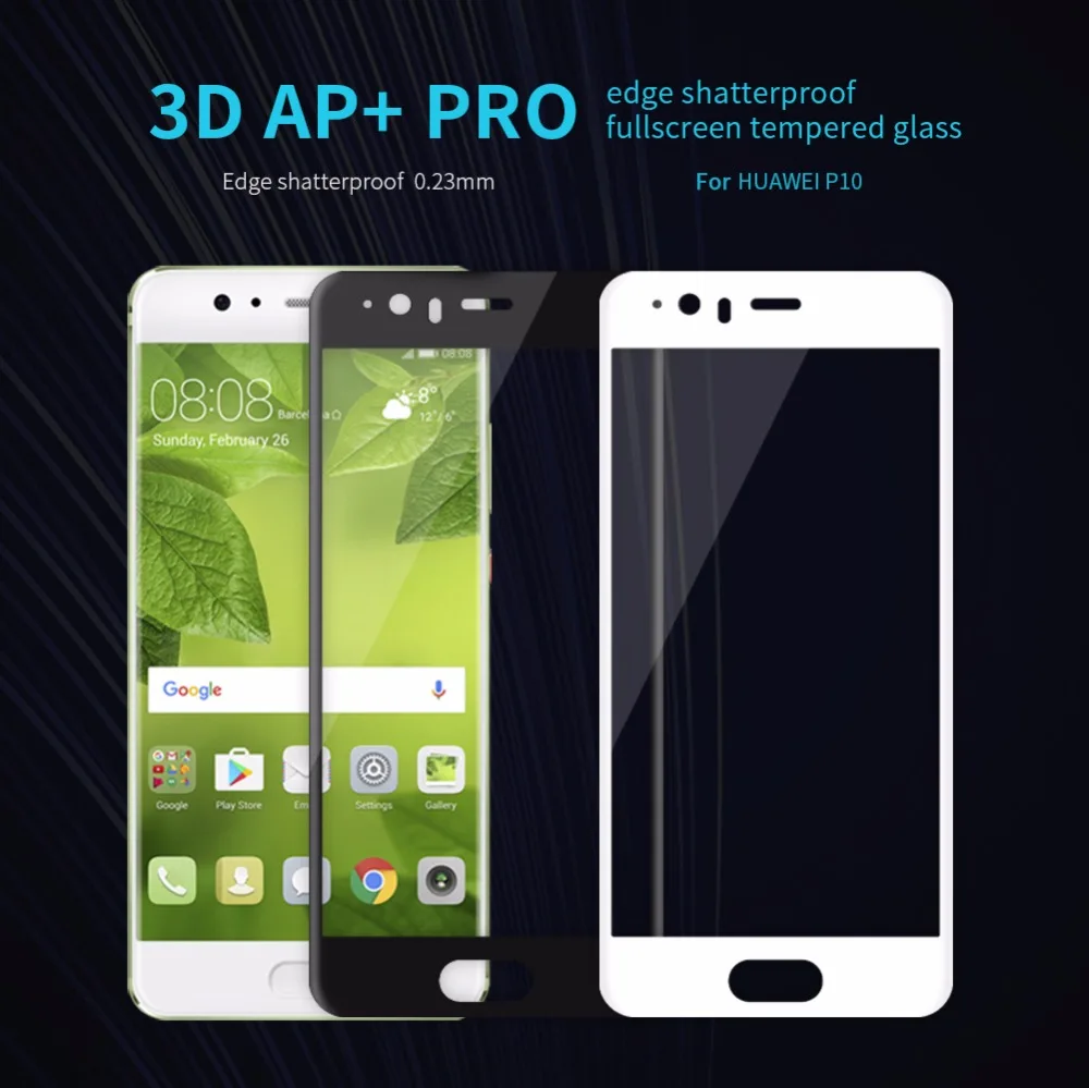 Nillkin 3D AP + PRO стекло для huawei P10 полный экран Закаленное Защитная пленка край