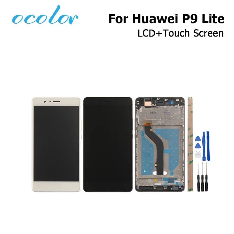 Для Huawei P9 lite ЖК дисплей + сенсорный экран с рамкой дигитайзер сборка часть для