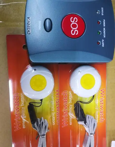 CE Беспроводной GSM SMS SOS аварийного автоматического дозвона сигнализации Системы w/2 паника Пуговицы пожилых/Дети/ инвалидов/медицинской помощи