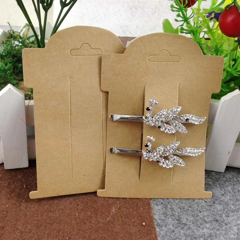 _ Оптовая Продажа Горячая Распродажа 2016 Blank Kraft клип карта для волос отображения