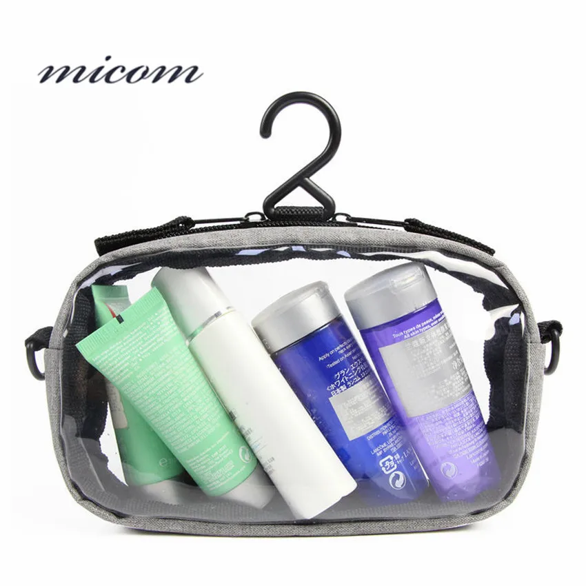Micom Makeup Toiletries Bag Clear TSA Approved Carry-on Travel Packing Organizers Accessories Wash Pouch with Hook | Багаж и сумки