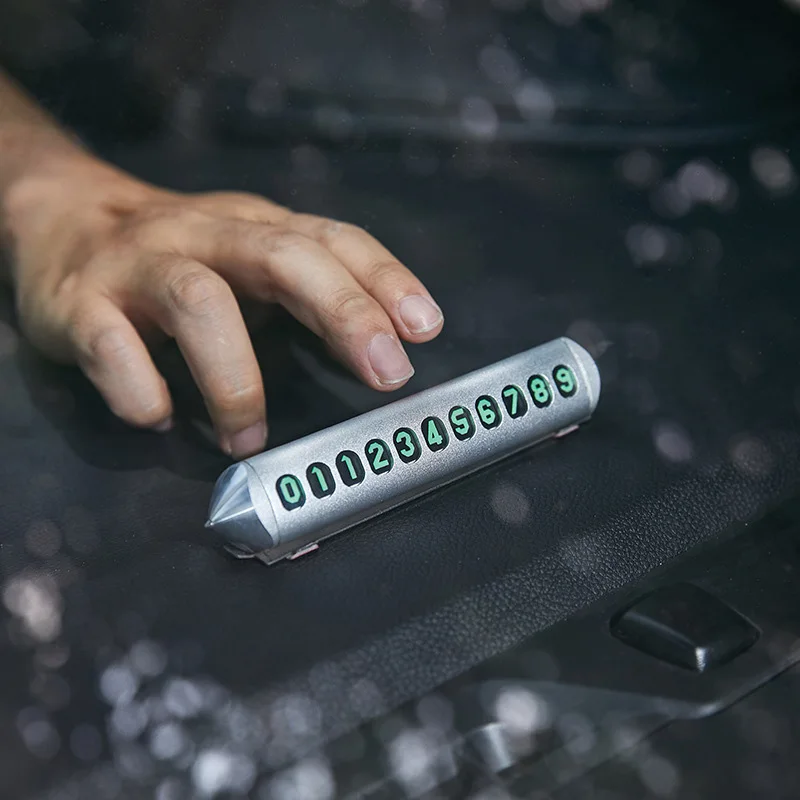 2In1 Временная Автостоянка карты телефонный номер панель с карточками