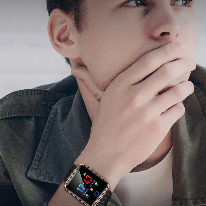 Новинка 2019 Мужские часы с Bluetooth Смарт пульсом мужские женские водонепроницаемые