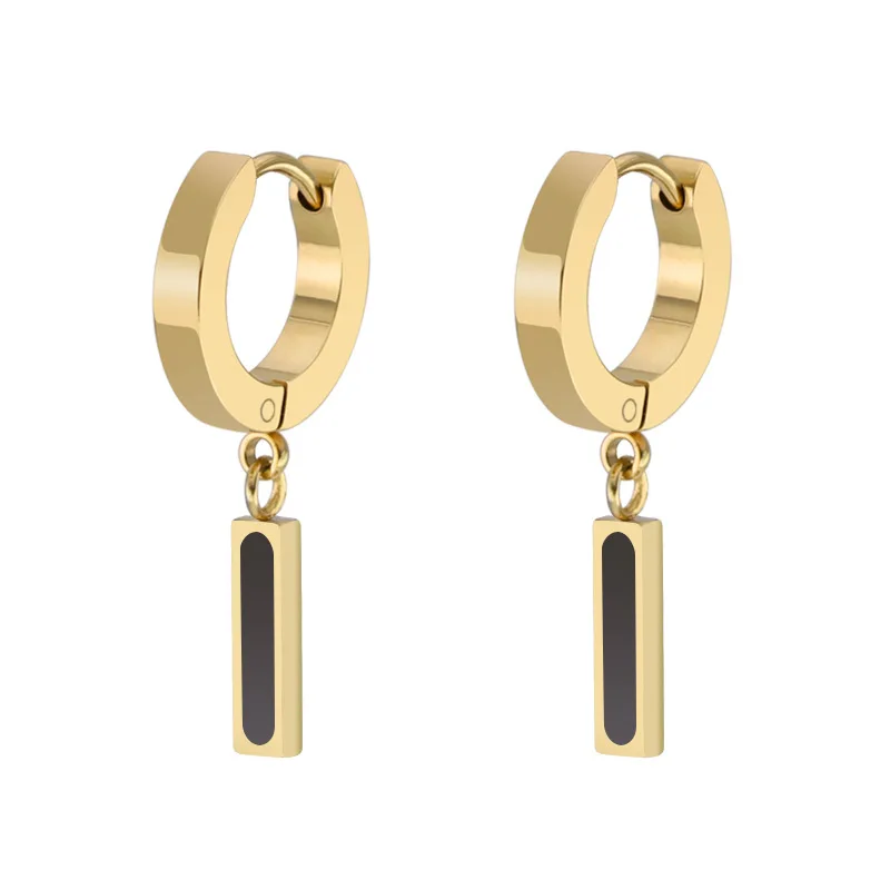 Серьги из нержавеющей стали золотые Маленькие Кольца Мини розовые кольца для