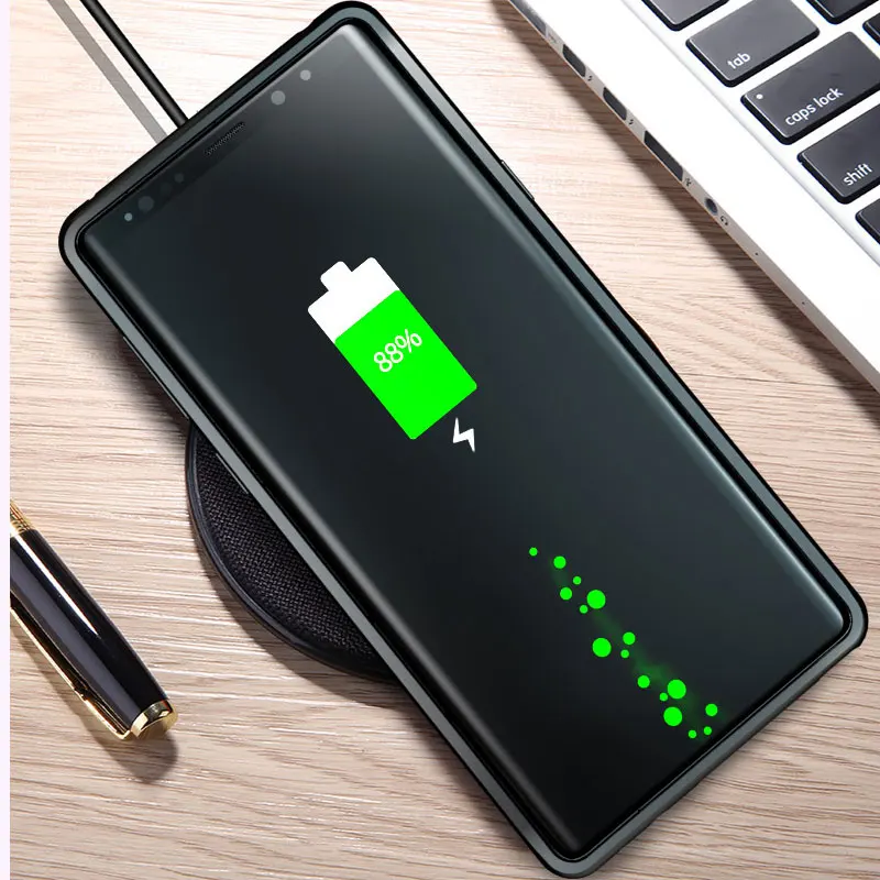 Магнитная адсорбции для samsung Galaxy S9 Plus Роскошный металлический каркас закаленное