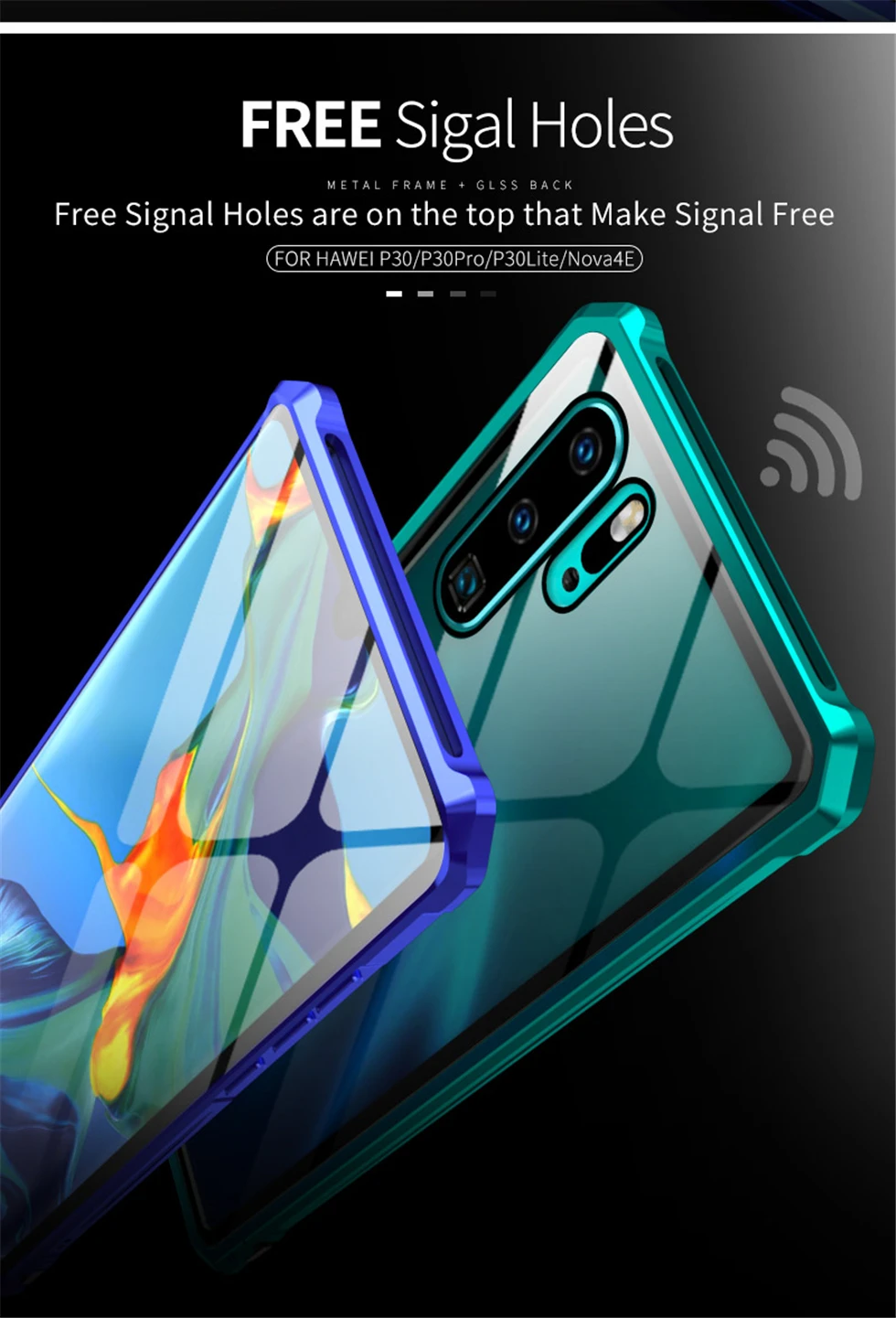 Противоударный металлический бампер Leanonus для huawei P30 Pro P30 Lite чехол из закаленного стекла задняя крышка для huawei P20 Lite P20 Pro Чехол