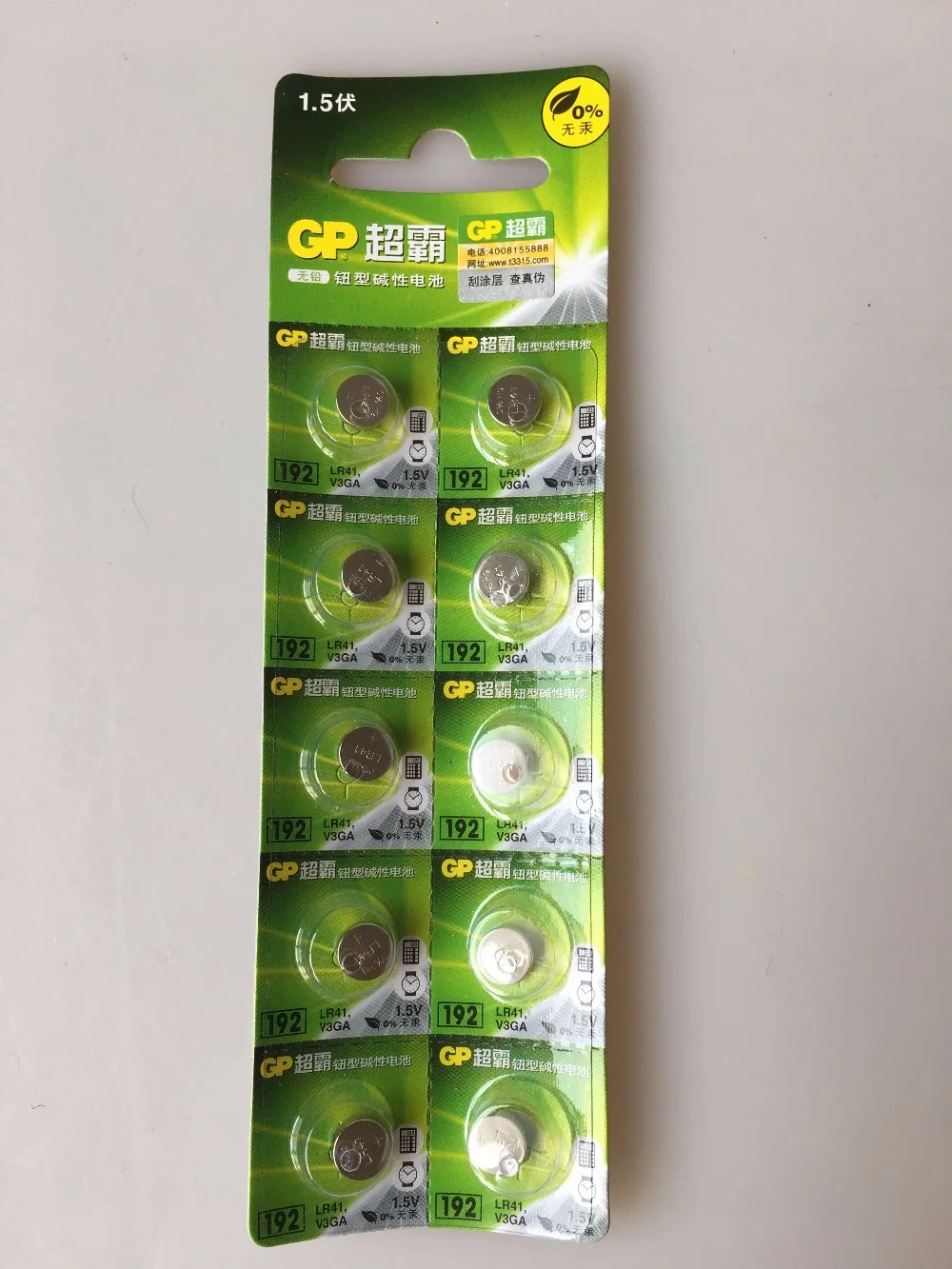 

10Pcs AG3 LR41 392 V3GA V36A GP192 L736 G3 Cell Button Battery 1.5v Batteries
