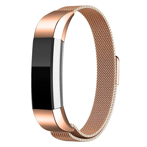Rose gold Модный металлический высококачественный сменный ремешок на запястье для Fitbit Браслет Alta HR монитор умные часы аксессуары 10 цветов - Цвет: Rose gold