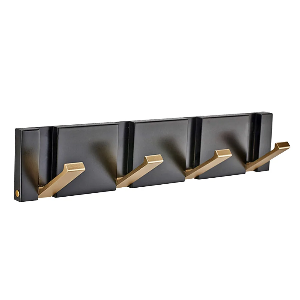 

Newly Adhesive Wall Mount Row Hooks Key Robe Coat Towel Foldable Aluminum Hooks No Drill No Screw MK