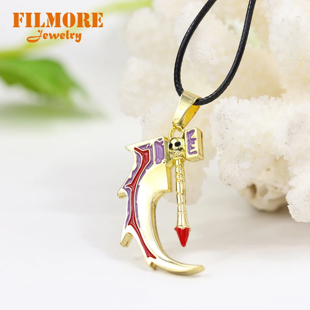 Filmore Game Gifts ювелирные изделия Dota 2 Cranium Basher ожерелье молоток металлическое Золотое