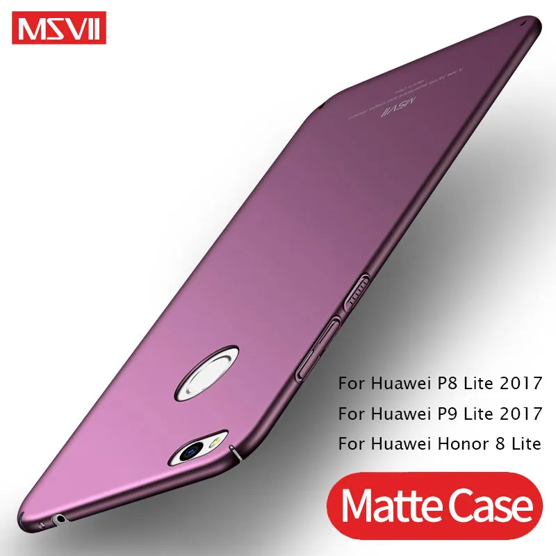 Huawei Honor 8 чехол Msvii шикарный тонкий матовый Coque для huawei Lite ПК жесткий задняя крышка