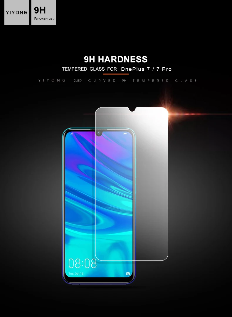 YIYONG 2.5D HD Стекло для Oneplus 7 Pro 5 7 T 7 T 5T закаленное стекло Защита экрана для OnePlus One Plus 7 7 T Pro 6 T 5T 6 T стекло