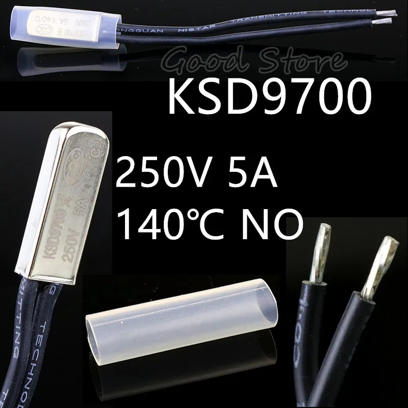Термостат KSD9700 250 В 140 градусов по Цельсию 1 шт.|Выключатели| |