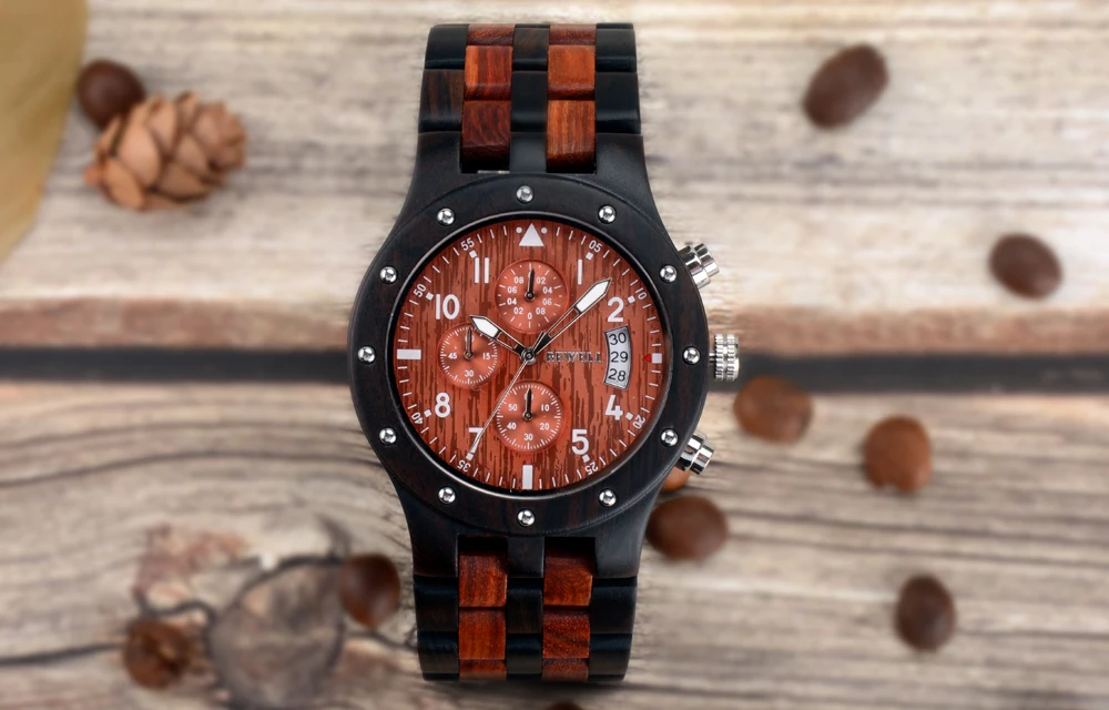 BEWELL часы мужские clock men watch hot мужские часы лучший бренд роскошь наручные часы мужские Многофункциональные черные и красные часы с большим циферблатом dropshipping mens watch 109D