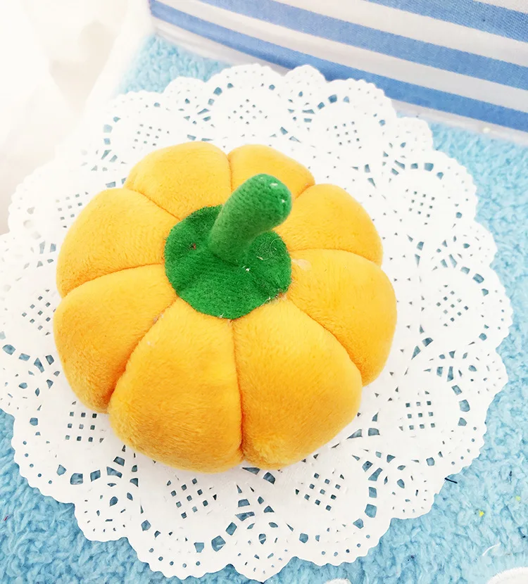 1 шт. новинка игрушки для собак в форме тыквы милая искусственная пищалка