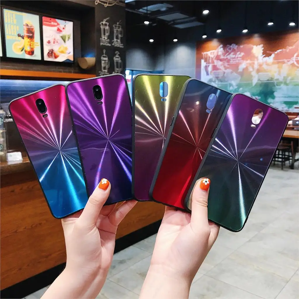 Для OPPO R17/R17Pro/F11/F11 Pro/F9 чехол Модный градиентный Блестящий лазерный CD ударопрочный