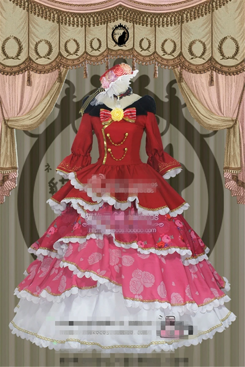 

love live MAKI NISHIKINO ball awaken cosplay costume party dress Halloween uniform Free Shipping