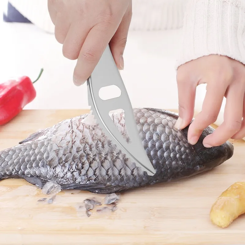 Кухонный нож для чистки рыбы из нержавеющей стали Delidge скребок чешуи