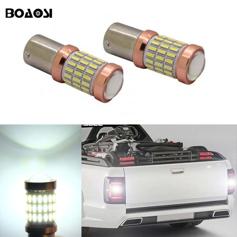 Лампа BOAOSI 2x Canbus 1156 BA15S P21W светодиодный 4014 SMD автомобильная лампа заднего хода для