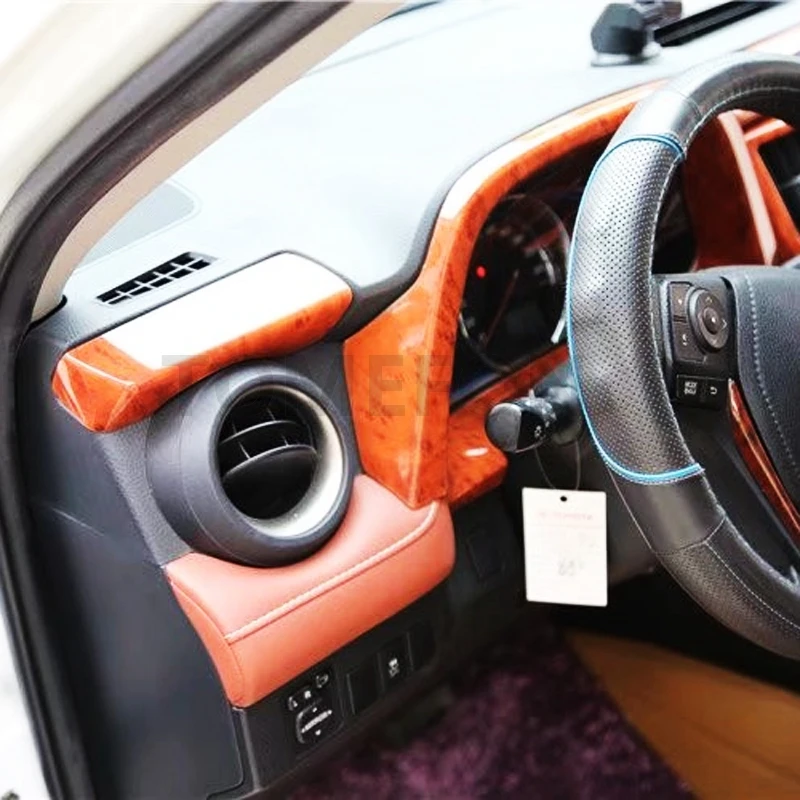 TOMEFON для Toyota RAV4 RAV 4 2013 ABS деревянная краска вентиляционное отверстие оконный переключатель панель приборная панель внутренняя дверь интерьер 17 шт
