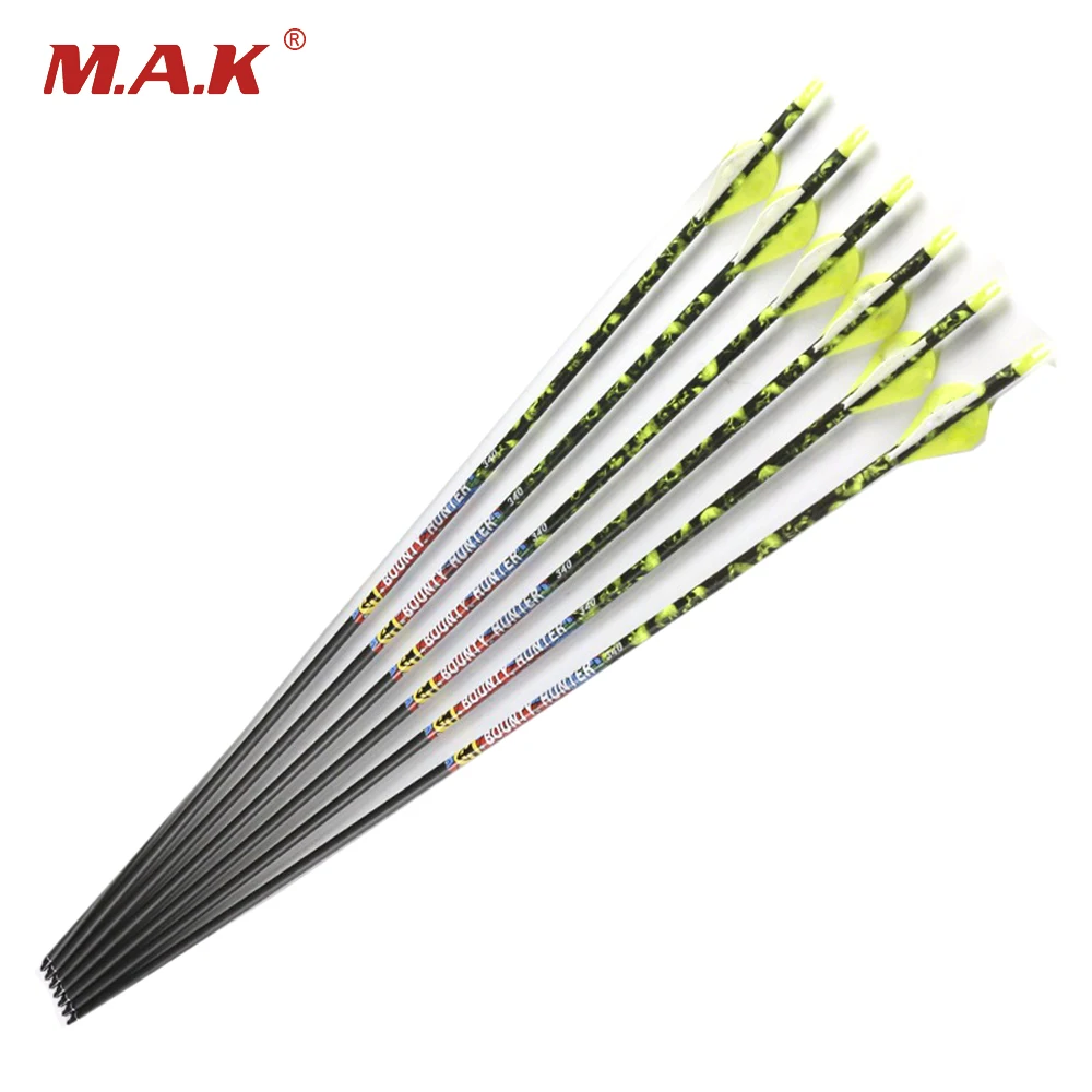 Стрелы из чистого карбона 30 дюймов 300 и 340 наружный диаметр 7 6 мм|pure carbon arrows|carbon