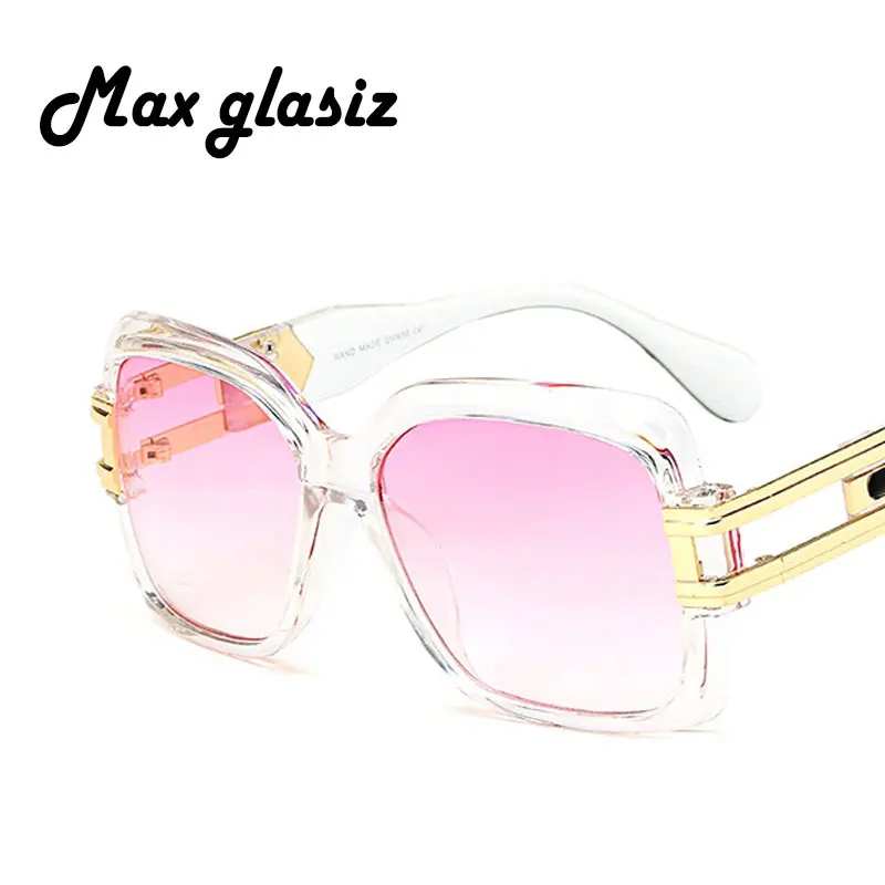Women Unique Square Sunglasses Oversize Vintage Frames Shades Men Fashion High Quality Gradient Lens Eyeglasse Female UV400 | Аксессуары