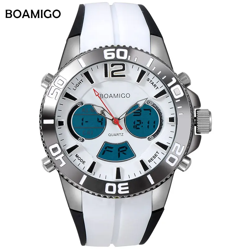 Мужские спортивные часы марки BOAMIGO мужские кварцевые аналоговые цифровые