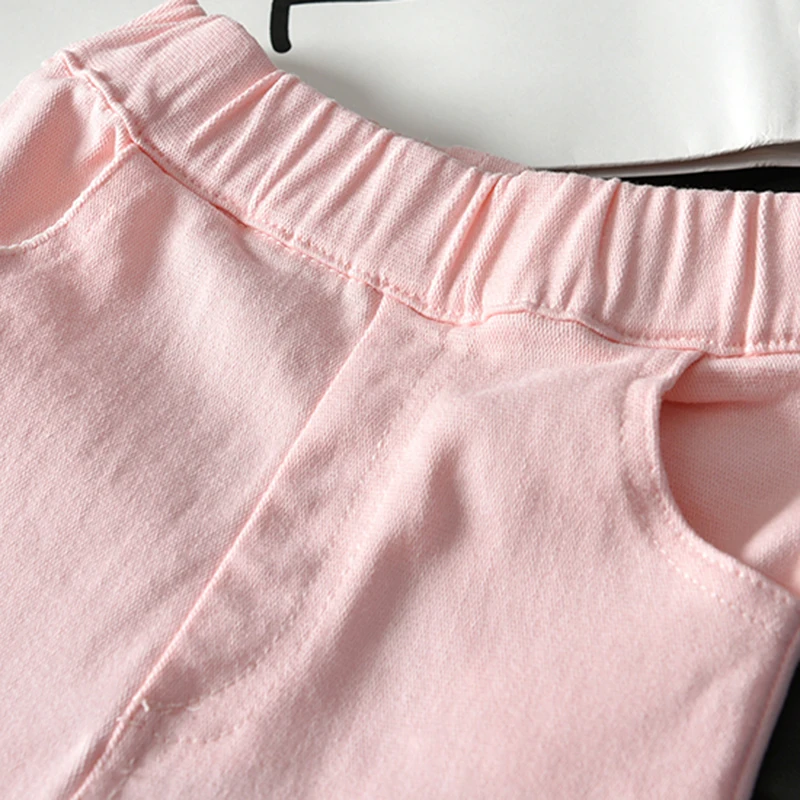 Летние Новые Стильные расклешенные брюки для малышей джинсы с кисточками