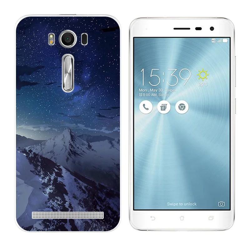 Phone Case for Asus ZenFone 2 Laser ZE500KL Silicon Back Cover 5.0 inch Snowflake Printing |