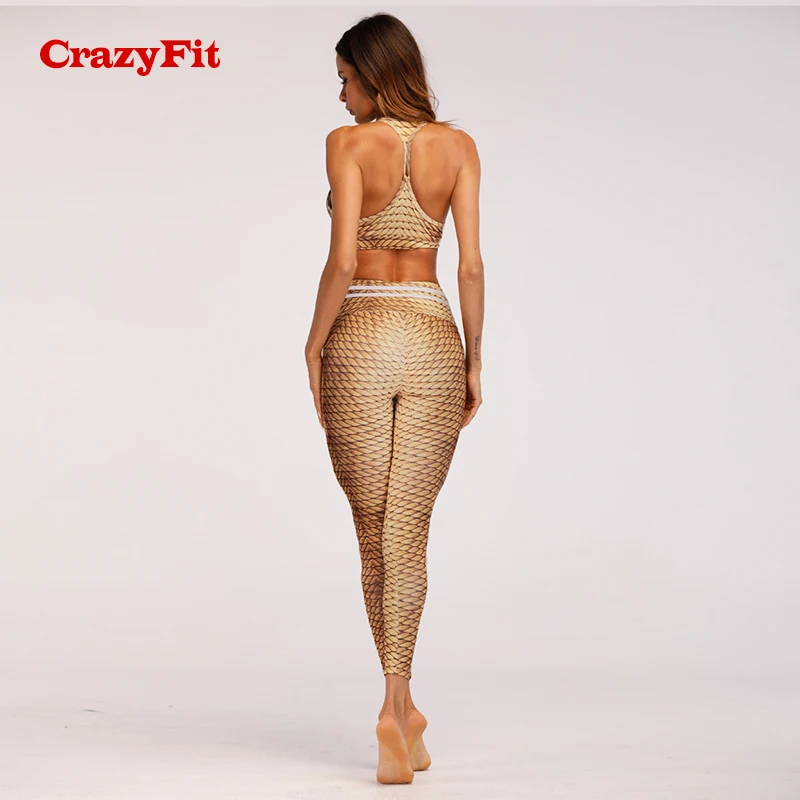Женский Быстросохнущий Спортивный костюм CrazyFit спортивный из 2 предметов для