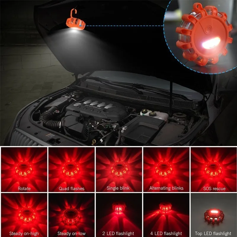 WorthWhile Camping Hiking LED Warning Light Multi-function Alarm EDC Pocket Outdoor Tools Survival Safety Emergency Equipment | Спорт и