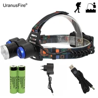 head lamp zoom headlamp led headlight t6 q5 led head light 4 modes lamp 18650 rechargeable battery acusb charger