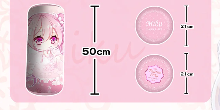 Аниме мультфильм Хацунэ Мику Teatime Мику колонна шеи Подушка Coussin кровать украшение подарок