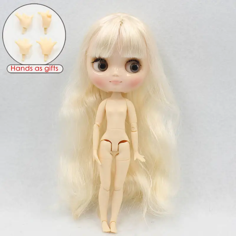 Фабрика blyth middie кукла 1/8 20 см шарнирная игрушка для тела подарок руки как подарки Обнаженная - Цвет: nude doll